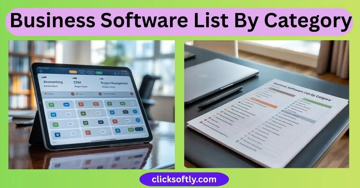 Business Software List By Category